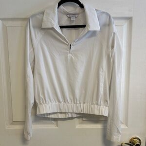Athleta Bright White Advantage Polo Top